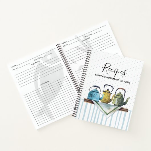 Livre de recettes Rustique Teapots Farmhouse Water (Intérieur)