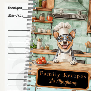 Livre de recettes spirale du chef Blue Heeler