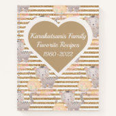 Livre de recettes Tabby Cat Keepsaké personnalisé (Devant)
