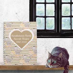 Livre de recettes Tabby Cat Keepsaké personnalisé