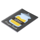 Livre de recettes tumériques aux épices de cuisine (Côté gauche)