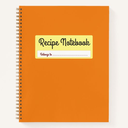 Livre De Recettes : Un Livre De Cookbook Vide À Éc (Devant)