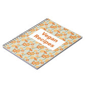 Livre de recettes végétaliennes Joli rétro muté fl (Côté gauche)