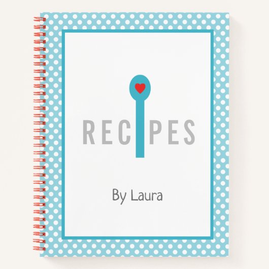 Livre de recettes vierge à écrire (Devant)