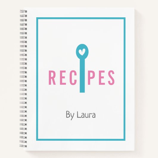 Livre de recettes vierge à écrire (Devant)