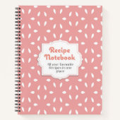 Livre de recettes vierge du bloc-notes de recette  (Devant)