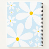 Livre de recettes vierge | Fleurs de marguerite él (Dos)