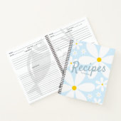 Livre de recettes vierge | Fleurs de marguerite él (Intérieur)