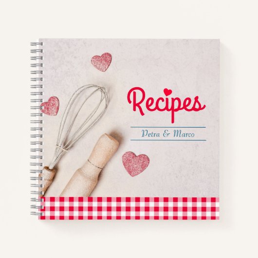 Livre de recettes vierge pour la Saint-Valentin (Devant)