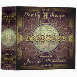 Livre de recettes Vintage personnalisé