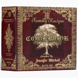 Livre de recettes Vintage personnalisé
