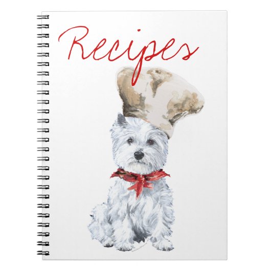 Livre de recettes West Highland White Terrier (Devant)