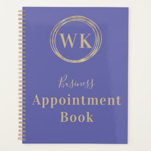 Livre de rendez-vous d'affaires Monogram Purple Go