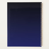 Livre de rendez-vous de Monogramme d'or brossé de  (Dos)