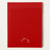Livre de rendez-vous du logo de la Maison Rouge et (Dos)