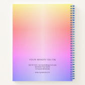 Livre de rendez-vous du salon de coiffure moderne  (Dos)