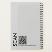 Livre de rendez-vous minimal gris noir pour petite (Dos)