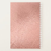 Livre de rendez-vous rose Gold Foil Nails (Dos)