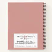 Livre de rendez-vous Rose Gold Nails élégant (Dos)