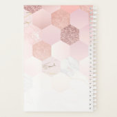 Livre de rendez-vous sur les cils d'or Rose person (Dos)