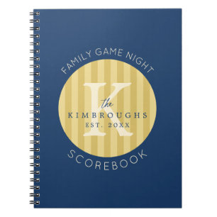Livre de scores de soirée de jeux de famille perso