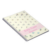 Livre de Souvenirs Bébé Fille Thème Rose Ajouter N (Côté Droit)
