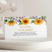 Livre de tournesol et lavande rustique pour carte 