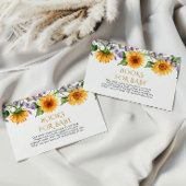 Livre de tournesol et lavande rustique pour carte 