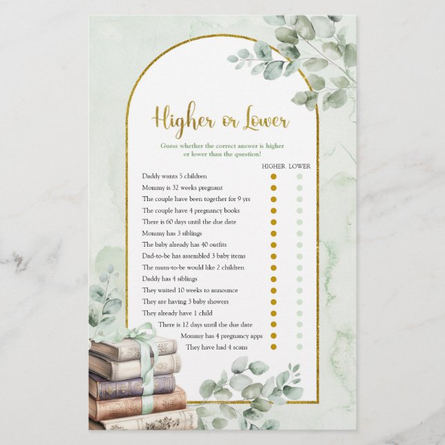 Livre de verdure Carte de jeux supérieure ou infér (Devant)