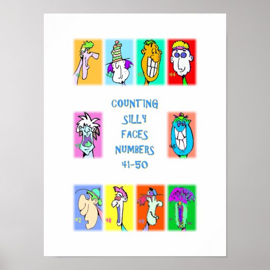 Livre de visages idiots à compter #5 : Affiche des (Devant)
