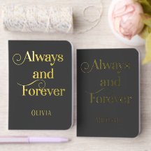 Livre de Voeux de Mariage Élégant Moderne Mariée M