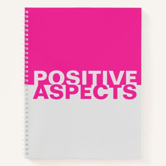 Livre des aspects positifs Carnet à deux tons (Devant)