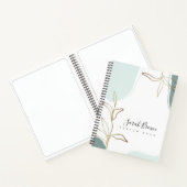 Livre d'esquisse Abstrait Mint et Moss Green (Intérieur)