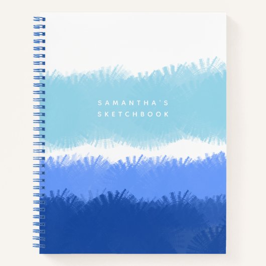 Livre d'esquisse Abstrait moderne sur l'aquarelle  (Devant)