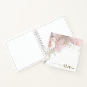 Livre d'esquisse Abstrait Monogram rose & or moder (Intérieur)