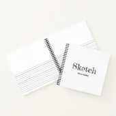 Livre d'esquisse avec votre nom Artiste Notebook (Intérieur)