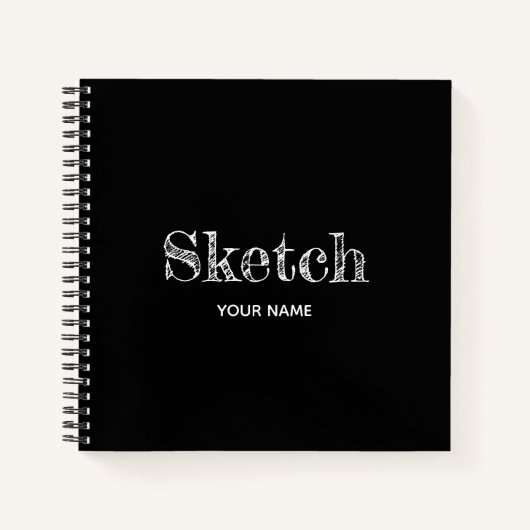 Livre d'esquisse avec votre nom Artiste Notebook (Devant)