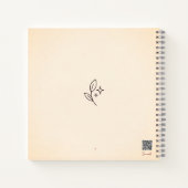 Livre d'esquisse de couverture rigide du journal d (Dos)