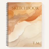 Livre d'esquisse Elégant Personnalisé (Devant)