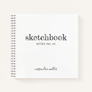 Livre d'esquisse minimaliste rustique