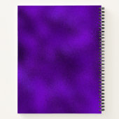 Livre d'esquisse moderne Metallic Purple Effet (Dos)