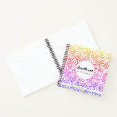 Livre d'esquisse motif à doodle en arc-en-ciel (Intérieur)