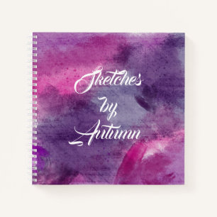 Livre d'esquisse personnalisable Watercolor Wash