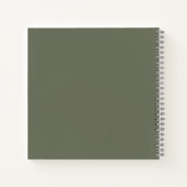 Livre d'esquisse texturé à deux tons vert mousse p (Dos)