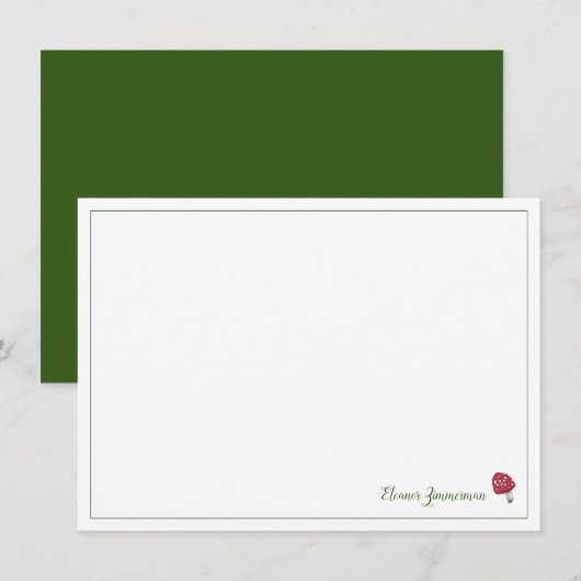 Livre d'histoires Carte à note plat rouge et verte (Devant / Derrière)