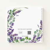 Livre d'hôte baby shower lavande eucalyptus (Dos)
