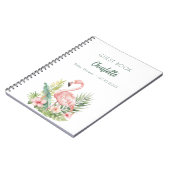 Livre d'hôte baby shower rose flamant (Côté gauche)