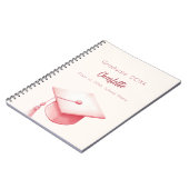 Livre d'hôte blush rose beige crème fête de gradua (Côté gauche)