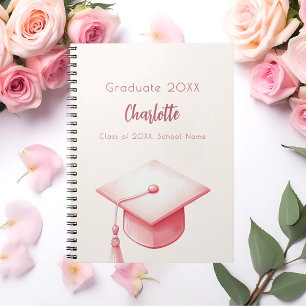 Livre d'hôte blush rose beige crème fête de gradua