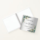 Livre d'hôte mariage argent eucalyptus m. mrs (Intérieur)